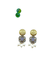 “Florence” dangle earrings (lilac)