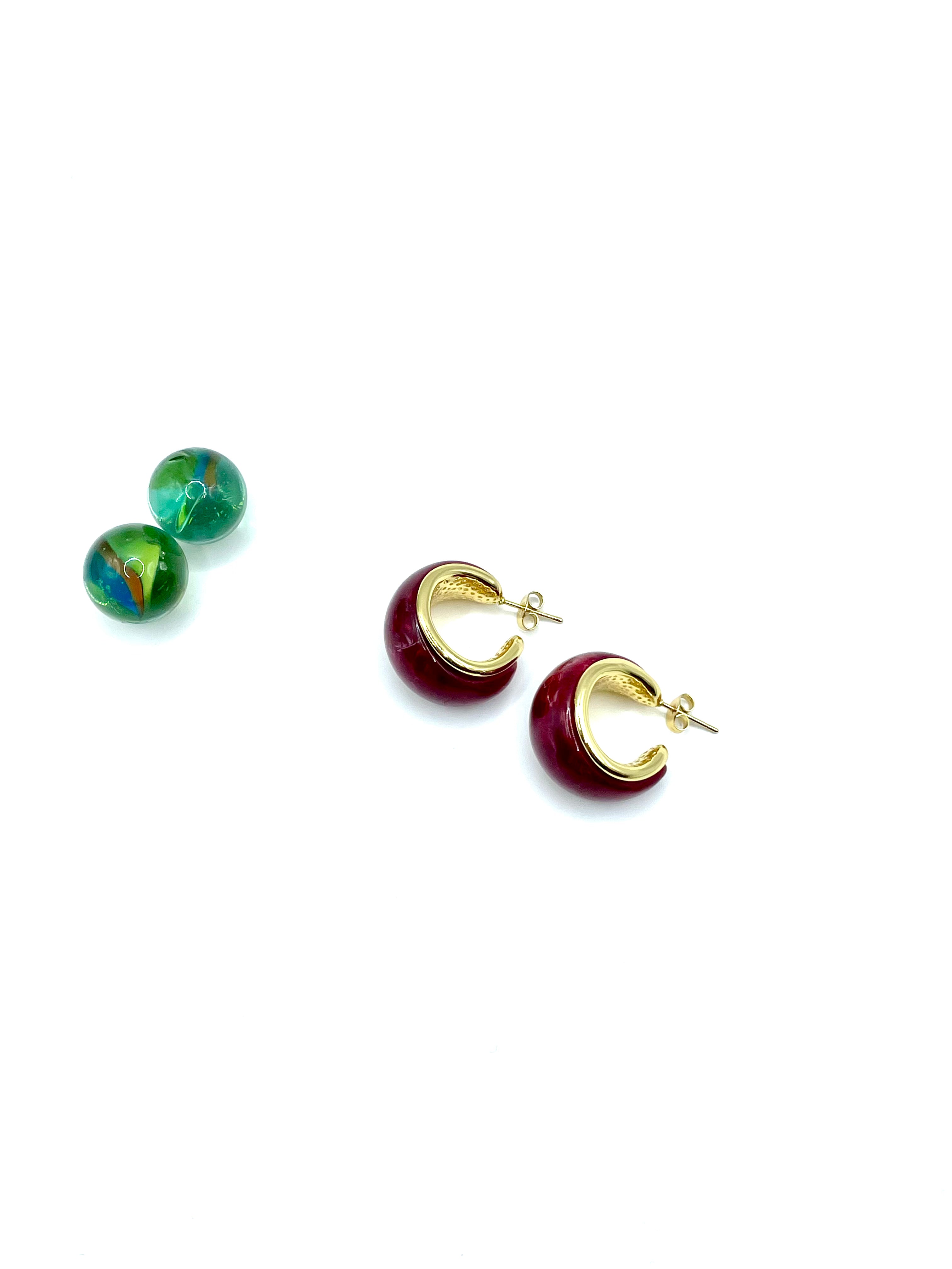 “Cherry red” hoops ( bombe-large)