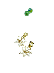 Freshwater pearls dangles ( clip on earrings)