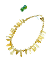 “CITRON” statement citrine gemstone necklace