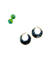 ''GRAY ANTHRACITE'' HOOPS (rounded)