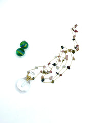 ''PHILTRE DE LUMIERE'' ROSARIO NECKLACE (ROCK QUARTZ)