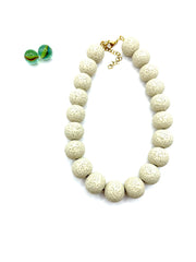 LAVA XL 20MM BASIC NECKLACE (OFF WHITE)