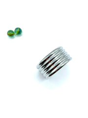 BASIC LINE - LARGE CUFF BRACELET (STEEL)