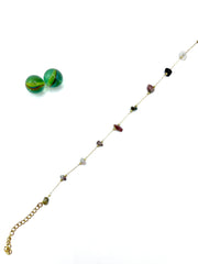 TOURMALINE CHAIN ANKLET