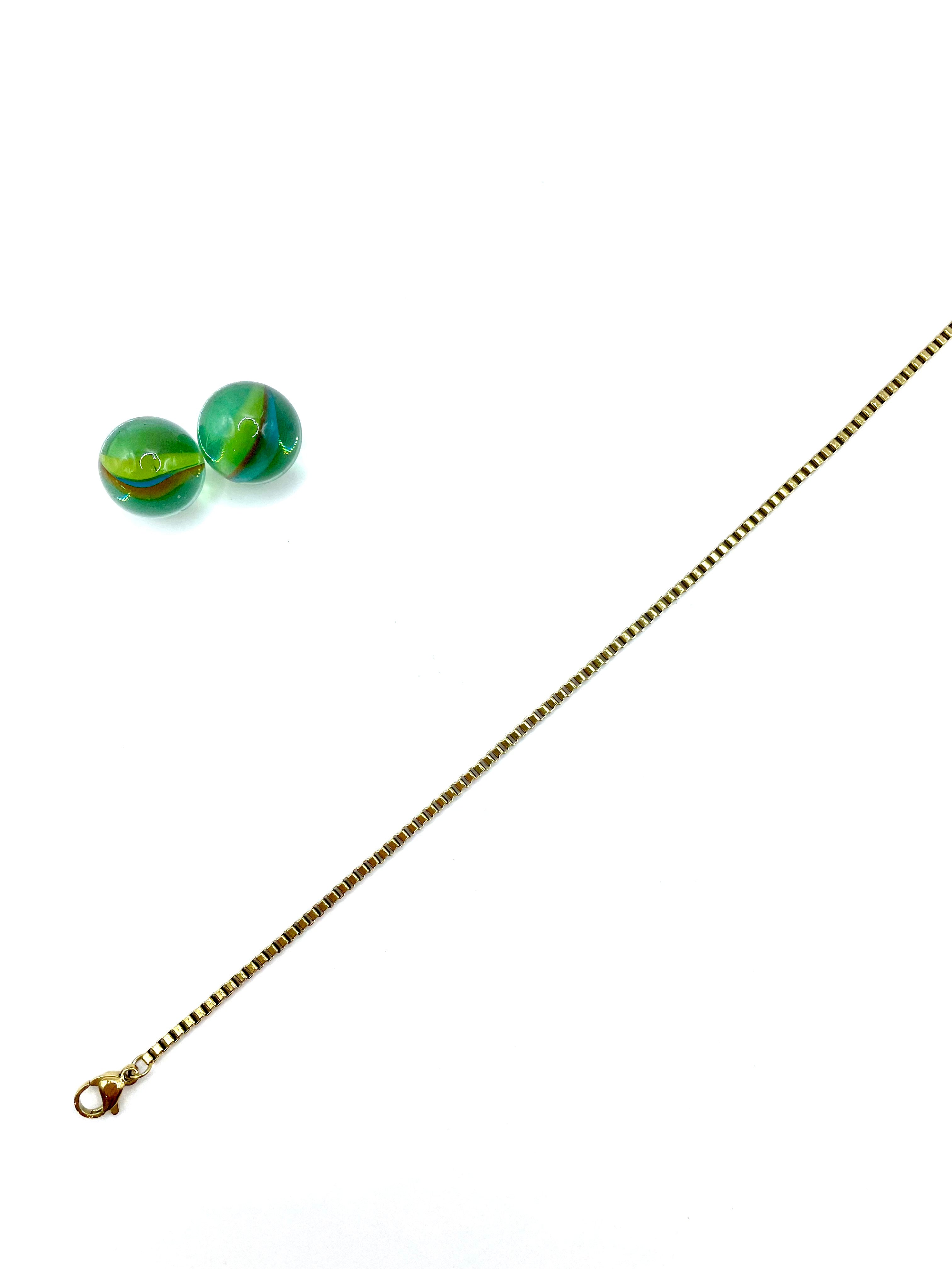 ''box'' steel chain ANKLET