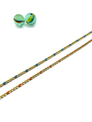 FIGARO CHAIN ANKLET (BLUE)
