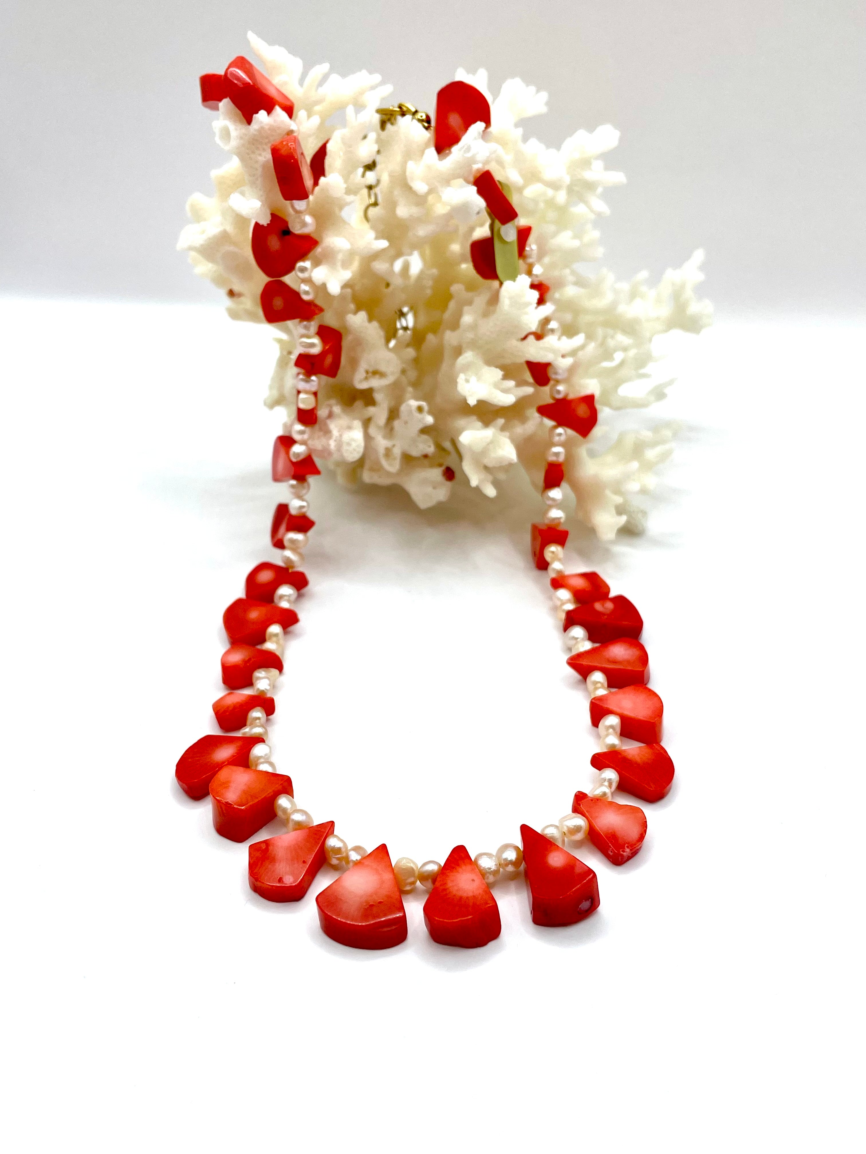 Bamboo coral necklace