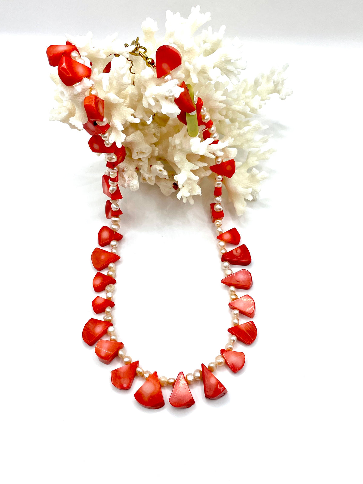 Bamboo coral necklace