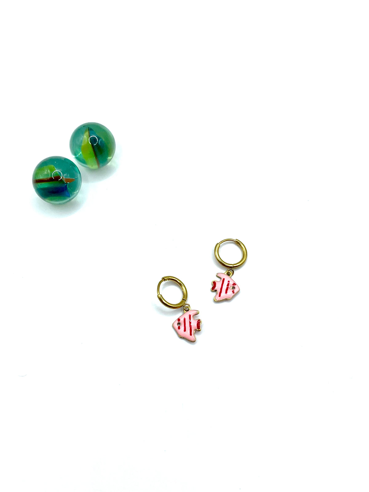 “Pink fish” mini hoops