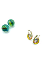 “Yellow moon” earrings