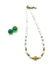 “Rose” Baroque freshwater pearls necklace