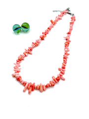 PINK CORALS CHIPS NECKLACE