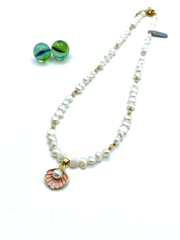 FRESHWATER PEARLS NECKLACE ( VENUS PINK )