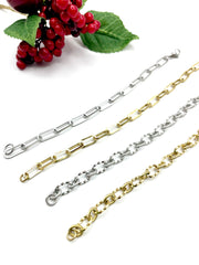 ''BASE'' steel chain (xmas charm bracelet)