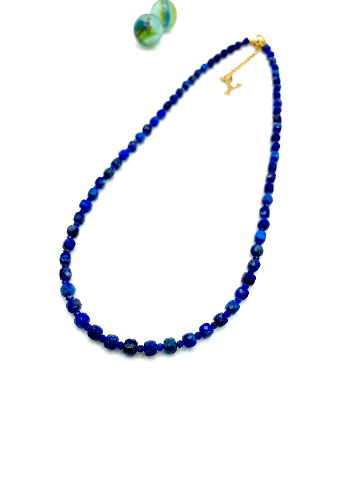 LAPIS LAZULI ''CUBES'' GEMSTONE NECKLACE