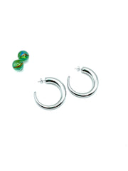 XL HOOPS STAINLESS STEEL