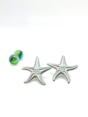 ''GRAND STARFISH'' STAINLESS STEEL EARRINGS