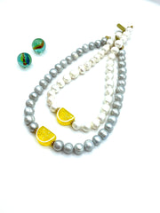 ''LENOMITO'' NECKLACE /  FRESHWATER PEARLS