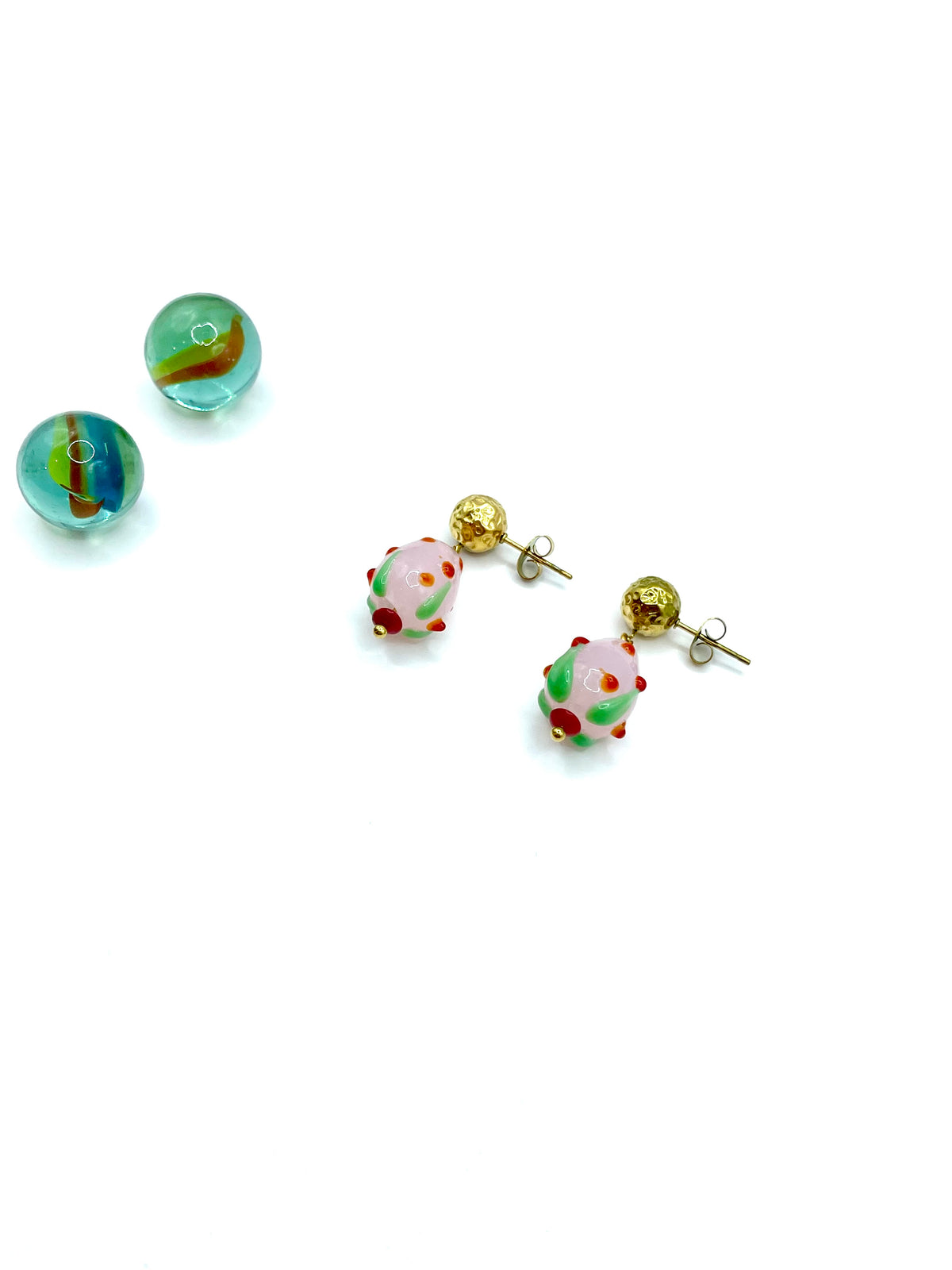 ''PINK STRAWBERRIES'' EARRINGS