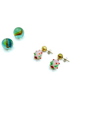 ''PINK STRAWBERRIES'' EARRINGS