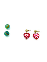 “Candy Hearts” earrings