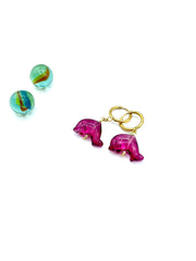 ''DOLPHINS'' HOOP EARRINGS