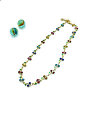 ''MULTI CHERRIES'' STAINLESS STEEL CHAIN