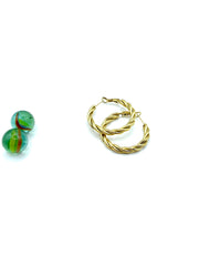 LUSTRE BRAIDED STAINLESS STEEL HOOPS