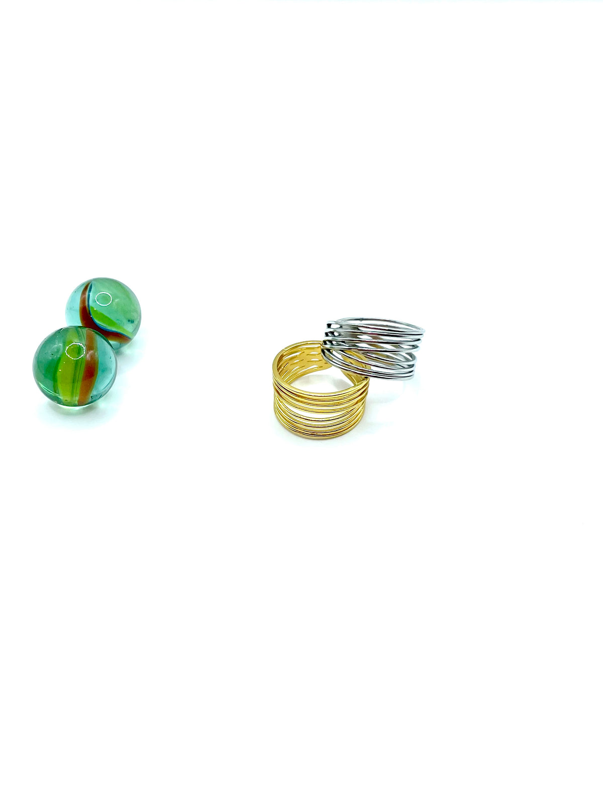 “Lines” stainless steel RING
