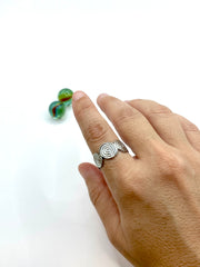 ''spiral'' minimal stainless steel RING