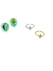 mini CROSS stainless steel RING