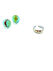 ''STARS'' STAINLESS STEEL RING