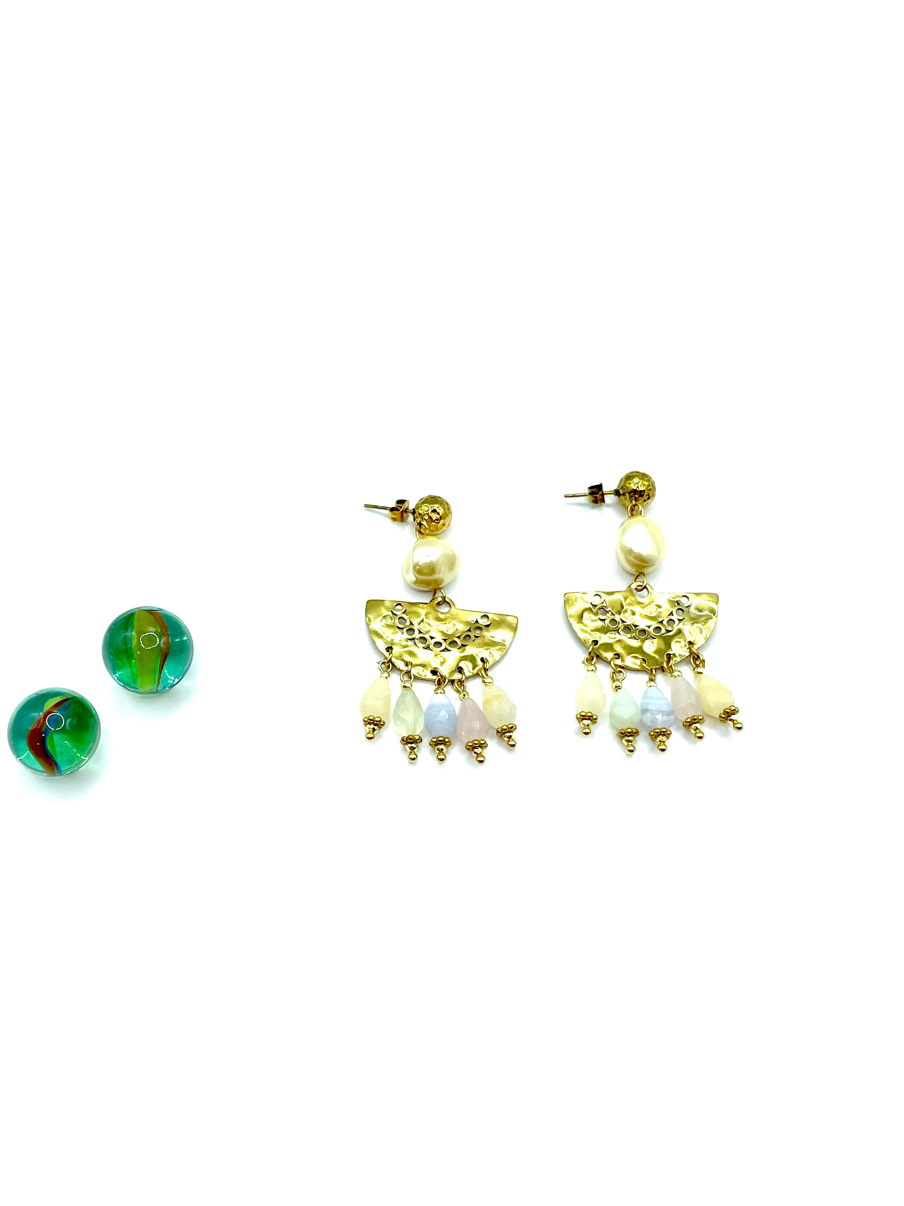 ''Chandelier'' earrings ( quartz )