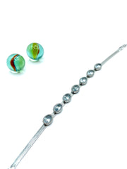 ROSETTA STAINLESS STEEL BRACELET ( OVAL WHITE )