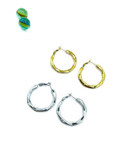 ''SIMPLE'' stainless steel hoops