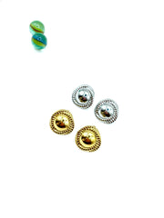 ''Tsoureki'' stainless steel earrings