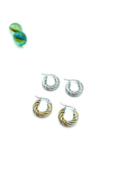 ''mini braids'' stainless steel hoops