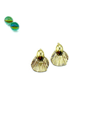 ''Pleurotus'' stainless steel earrings