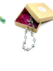 “RHOMBUS“ stainless steel necklace