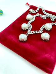 ''ANASTASIA'' CHAIN BELT ( SILVER )