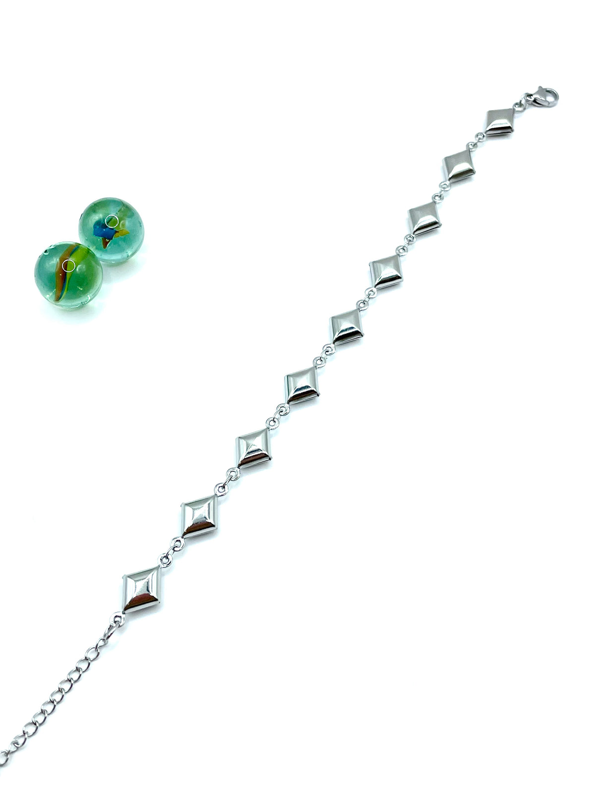 ''rhombus'' stainless steel bracelet