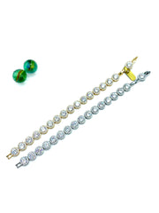 “Rounded rosettes” stainless steel bracelet