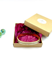 ''shinning gold'' bangle ( stainless steel )