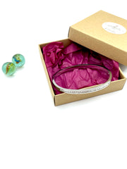 minimal sparkling bangle ( stainless steel )