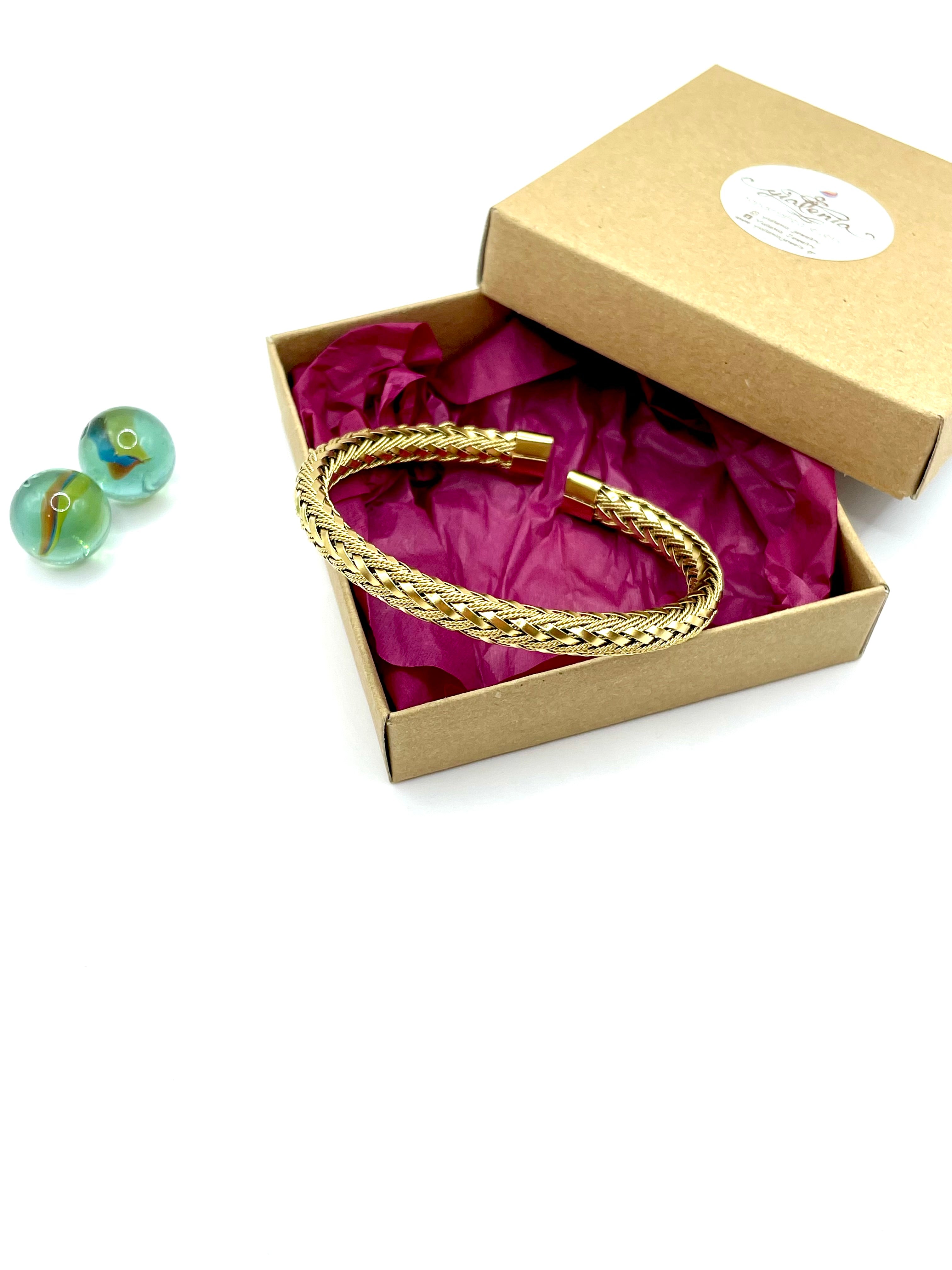 ''grandma's'' cuff bracelet (stainless steel )