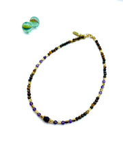 Amethyst & tiger's eye necklace