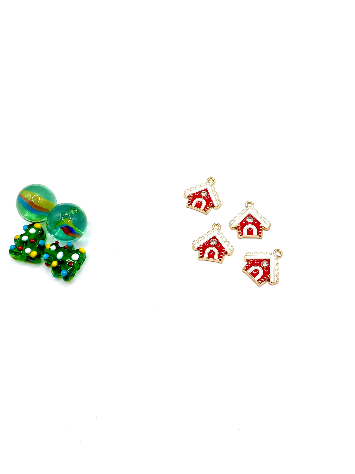 XMAS CHARM ''ΣΠΙΤΑΚΙ'' ΜΕ ΣΜΑΛΤΟ (ΜΕ ΣΤΡΑΣ)