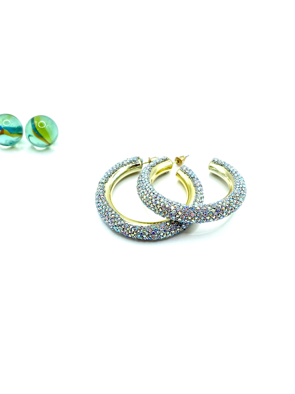 “Shiny” big hoops stainless steel