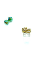 ''TWISTED CHAIN'' STAINLESS STEEL RING (white)